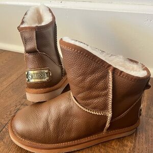 Australia LUXE Collective Leather Cosy Short Fashion Boots Booties Shearling 8
